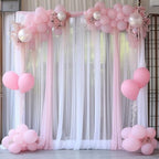 10ft X 10ft White Tulle Backdrop Curtain for Parites, Sheer Backdrop Curtains Fabric Drapes for Wedding Ceremony, alternate