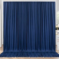 10ft x 10ft Wrinkle Free Navy Blue Backdrop Curtains Panels, 2 Panels 5x10ft Silky Polyester Photo Backdrop