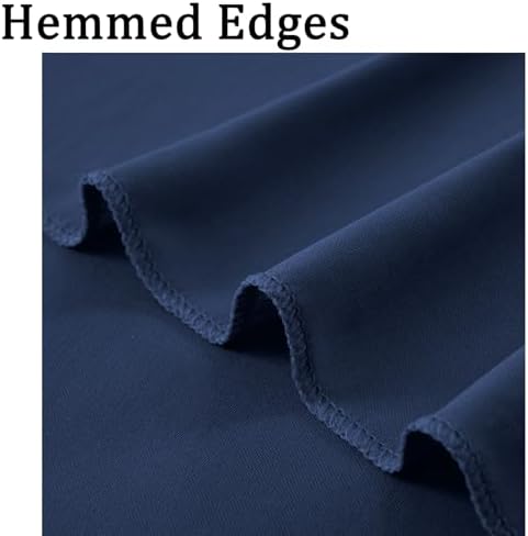 10ft x 10ft Wrinkle Free Navy Blue Backdrop Curtains Panels, 2 Panels 5x10ft Silky Polyester Photo Backdrop, alternate view 5