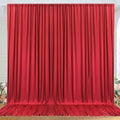 10ft x 10ft Wrinkle Free Red Backdrop Curtains for Parties, Polyester Photo Backdrop Drapes 2 Panels 5x10ft for