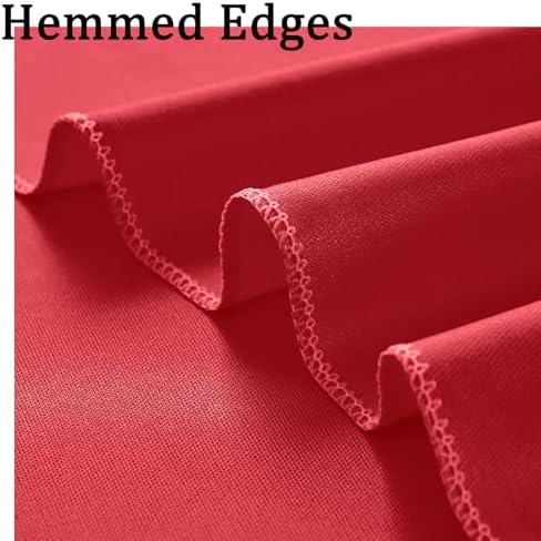 10ft x 10ft Wrinkle Free Red Backdrop Curtains for Parties, Polyester Photo Backdrop Drapes 2 Panels 5x10ft for, alternate