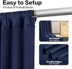10ft x 15ft Navy Blue Backdrop Curtain for Wedding Party 2 Panels 5x15ft Wrinkle Free Silky Polyester Backdrop, alternate