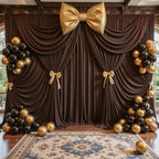 10ft x 8ft Brown Backdrop Curtains, Brown Drapes for Backdrop Draping Fabric Wedding Birthday Party Baby Bridal, alternate