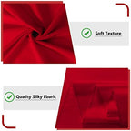 10ft x 8ft Red Backdrop Curtains for Party Valentine's Day, 5ftx8ft, 2 PCS in 5ft x 8ft (2 Panels) in Red, alternate view 5