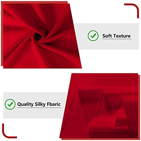 10ft x 8ft Red Backdrop Curtains for Party Valentine's Day, 5ftx8ft, 2 PCS in 5ft x 8ft (2 Panels) in Red, alternate view 5