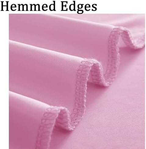 10ft x 8ft Wrinkle Free Pink Backdrop Curtain Drapes, Thick Polyester Baby Pink Backdrop for Girls Birthday, alternate view 4
