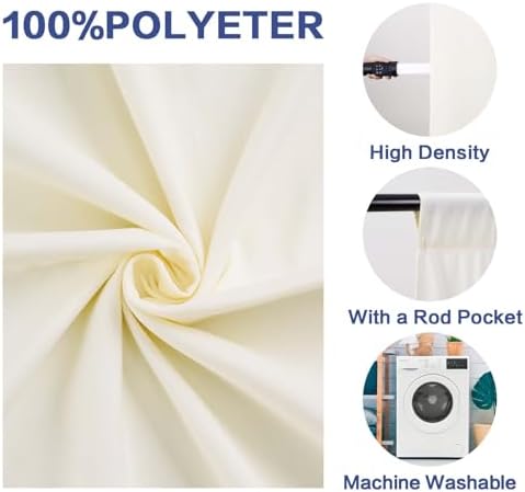 10FTx10FT Ivory Backdrop Background for Photography Photoshoot, alternate view 4