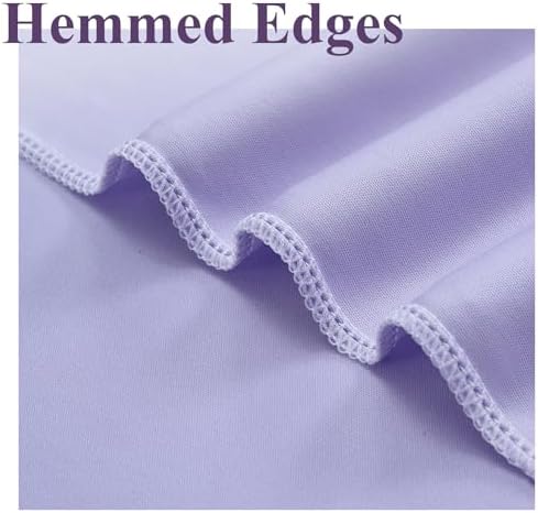 10ftx10ft Wrinkle Free Lavender Backdrop Curtain for Parties, Polyester Photo Backdrop Drapes Purple 2 Panels, alternate view