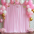 10FTx12FT Baby Pink Backdrop Curtains for Weddings, Birthdays and Photos in W5' x H12'(2 panels) in Baby Pink