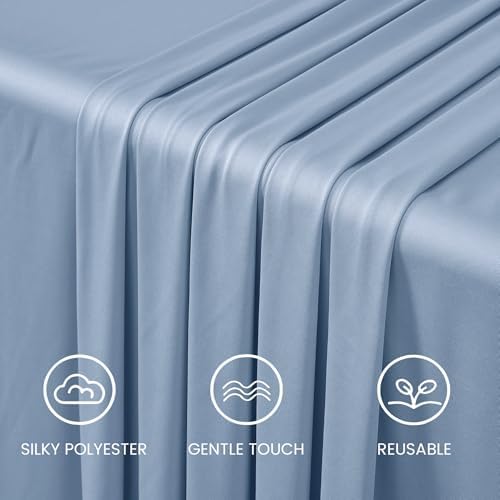 10FTx12FT Dusty Blue Backdrop Curtains for Weddings, Birthdays and Photos in W5' x H12'(2 panels) in Dusty Blue, alternate