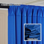 10FTx12FT Royal Blue Backdrop Curtains for Weddings, Birthday and Labor Day in W5' x H12'(2 panels) in Royal, alternate view