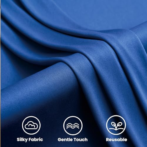 10FTx12FT Royal Blue Backdrop Curtains for Weddings, Birthday and Labor Day in W5' x H12'(2 panels) in Royal, alternate view