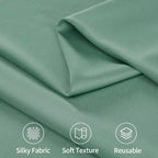 10ftx12ft Sage Green Backdrop Curtains for Parties, Wrinkle Free Polyester Sage Green Photo Backdrop Drapes 2, alternate view