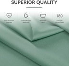 10FTx12FT Sage Green Backdrop Curtains for Weddings, Birthdays and Photos in W5' x H12'(2 panels) in Sage Green, alternate