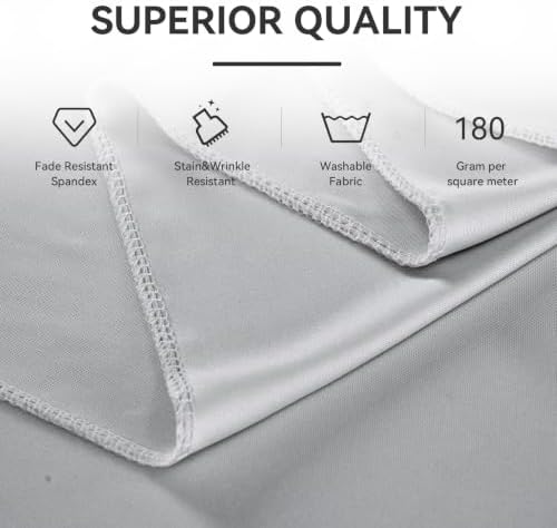 10FTx12FT Silver Backdrop Curtains for Weddings, Birthdays and Photography in W5' x H12'(2 panels) in Sliver, alternate view