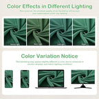 10ftx14ft Forest Green Backdrop Curtain for Wedding Parties, alternate view 5