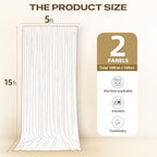 10ftx15ft Brown Backdrop Curtains for Parties, Wrinkle Free Polyester Brown Photo Backdrop Drapes 2 Panels 15 ft, alternate