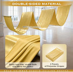 10ftx40ft Gold Ceiling Curtain for Wedding Parties, alternate view 6