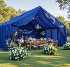 10ftx40ft Royal Blue Ceiling Curtain for Wedding Parties