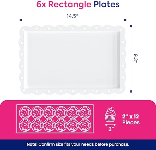 10Pc Dessert Table Display Set, 3 Tiered Cupcake Stand & Cake Stands in White, alternate view 5