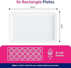 10Pc Dessert Table Display Set, 3 Tiered Cupcake Stand & Cake Stands in White, alternate view 5