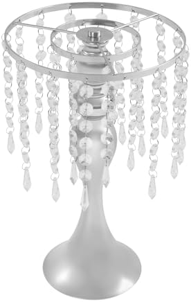10PCS 13in Height Crystal Flower Stand for for Wedding(Silver, Medium) in Medium in Silver, alternate view 5