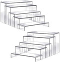 10pcs 2 Set Clear Acrylic Display Risers Large in Large in transparent