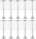 10PCS 22in Metal Luxury Acrylic Crystal Flower Stand(Silver) in Silver