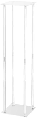 10PCS 23.6inch High Wedding Flower Stand, with Acrylic Laminate for T-Stage Events Reception, Party Decoration, alternate