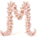 10PCS 59FT Artificial Silk Cherry Blossom Garland, Hanging Sakura Flower Vines for Wedding Party Home Arch