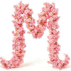 10PCS 59FT Artificial Silk Cherry Blossom Garland, Hanging Sakura Flower Vines for Wedding Party Home Arch
