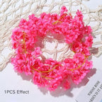 10PCS 59FT Artificial Silk Cherry Blossom Garland, Hanging Sakura Flower Vines for Wedding Party Home Arch, alternate view 2