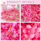 10PCS 59FT Artificial Silk Cherry Blossom Garland, Hanging Sakura Flower Vines for Wedding Party Home Arch, alternate view 4