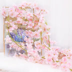 10PCS 59FT Artificial Silk Cherry Blossom Garland, Hanging Sakura Flower Vines for Wedding Party Home Arch, alternate view 4