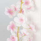 10PCS 59FT Artificial Silk Cherry Blossom Garland, Hanging Sakura Flower Vines for Wedding Party Home Arch, alternate view 5