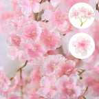 10PCS 59FT Artificial Silk Cherry Blossom Garland, Hanging Sakura Flower Vines for Wedding Party Home Arch, alternate view 7