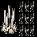 10PCS Acrylic Candelabra Centerpieces for Tables Wedding Reception in Clear