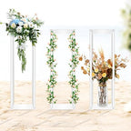 10Pcs Acrylic Flower Vase, 23.62 inch Clear Flower Vases for Centerpieces, Acrylic Column Flower Container