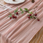10Pcs Dusty Pink Cheesecloth Table Runner 120 Inches for Wedding Decor, alternate view 2