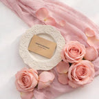 10Pcs Dusty Pink Cheesecloth Table Runner 120 Inches for Wedding Decor, alternate view 5