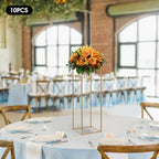 10pcs Gold Flower Stand, 31.4" Tall Metal Column Display Rack in Gold, alternate view 5