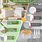 10PCS Large Acrylic Buffet Risers, Food Display Stand with Mini Sign, Marker and Serving Tongs, Food Risers for, alternate