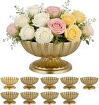 10PCS Metal Wedding Gold Centerpieces for Table 4.7”, Holders for Tables, Wedding Dinner Party and Ceremony