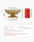 10PCS Metal Wedding Gold Centerpieces for Table 4.7”, Holders for Tables, Wedding Dinner Party and Ceremony, alternate view 3
