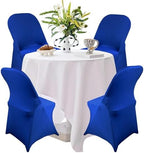 10PCS Spandex Folding Waterproof Chair Covers for Party, Royal Blue in Royal Blue, alternate view 2