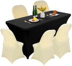 10PCS Stretch Spandex Folding Waterproof Chair Covers, Universal Fitted Chair Cover Protector for Wedding Party, alternate