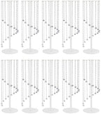 10pcs Tall Crystal Wedding Flower Stand with Crystal Chains in Clear, alternate view 4