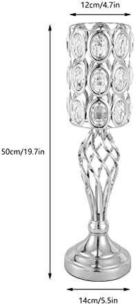 10pcs Vases Wedding Centerpieces Crystal Road Lead Metal Flower Arrangement Stand Flower Vase Holders with, alternate view 3