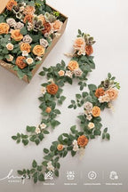 10pcs Wedding Chair Decorations, Apricot & Cream, alternate view 6