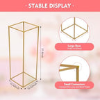 10Pcs Wedding Flower Centerpiece,31.5" Centerpieces for Table Wedding, Flower Stand for Wedding, Gold Vase Metal, alternate